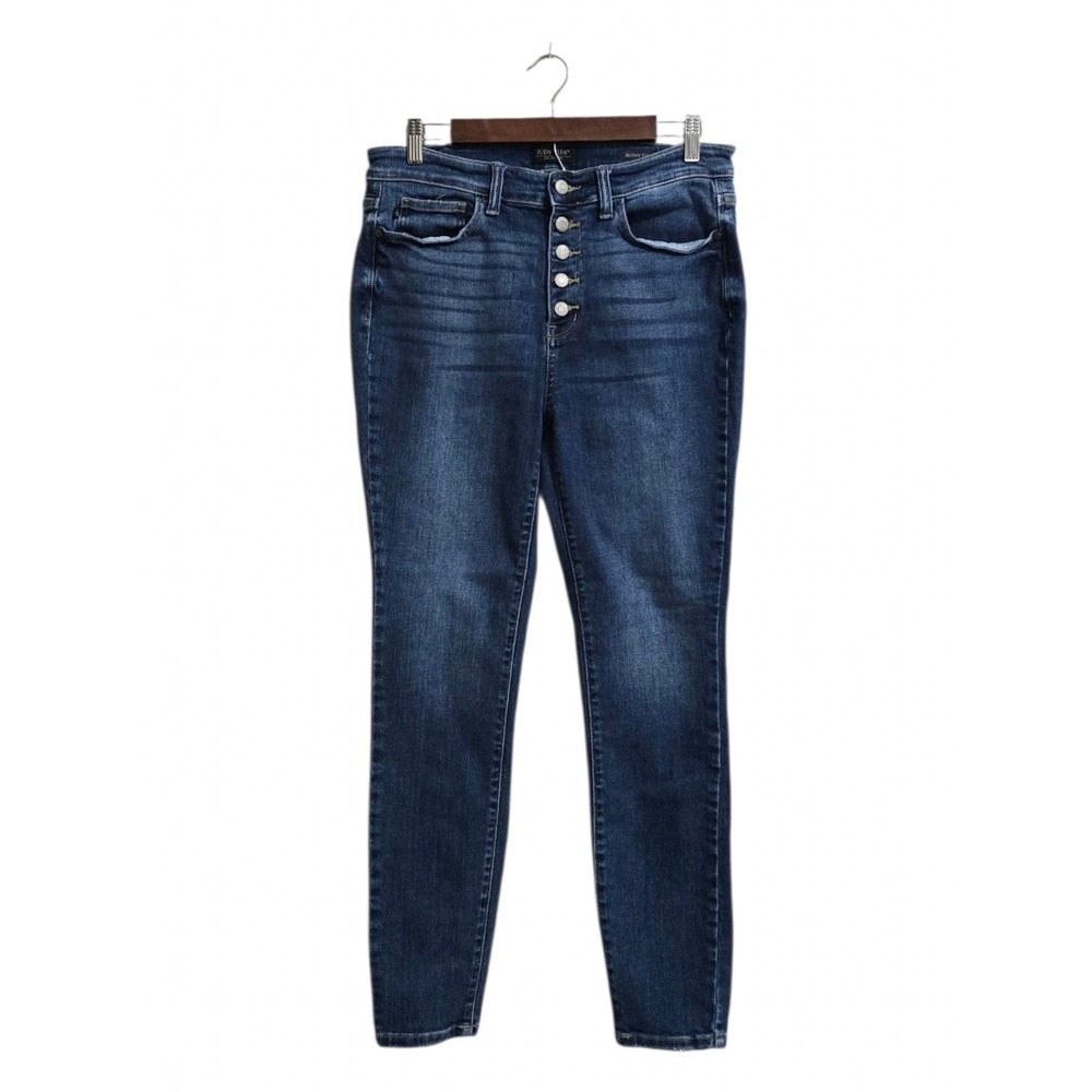 Judy Blue Penelope High Rise Button Fly Skinny Jeans Sz 31